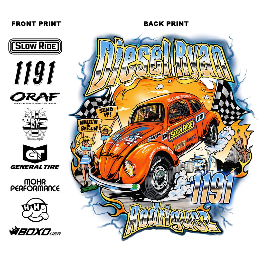 Diesel Ryan Tee (Black) - Slow Ride