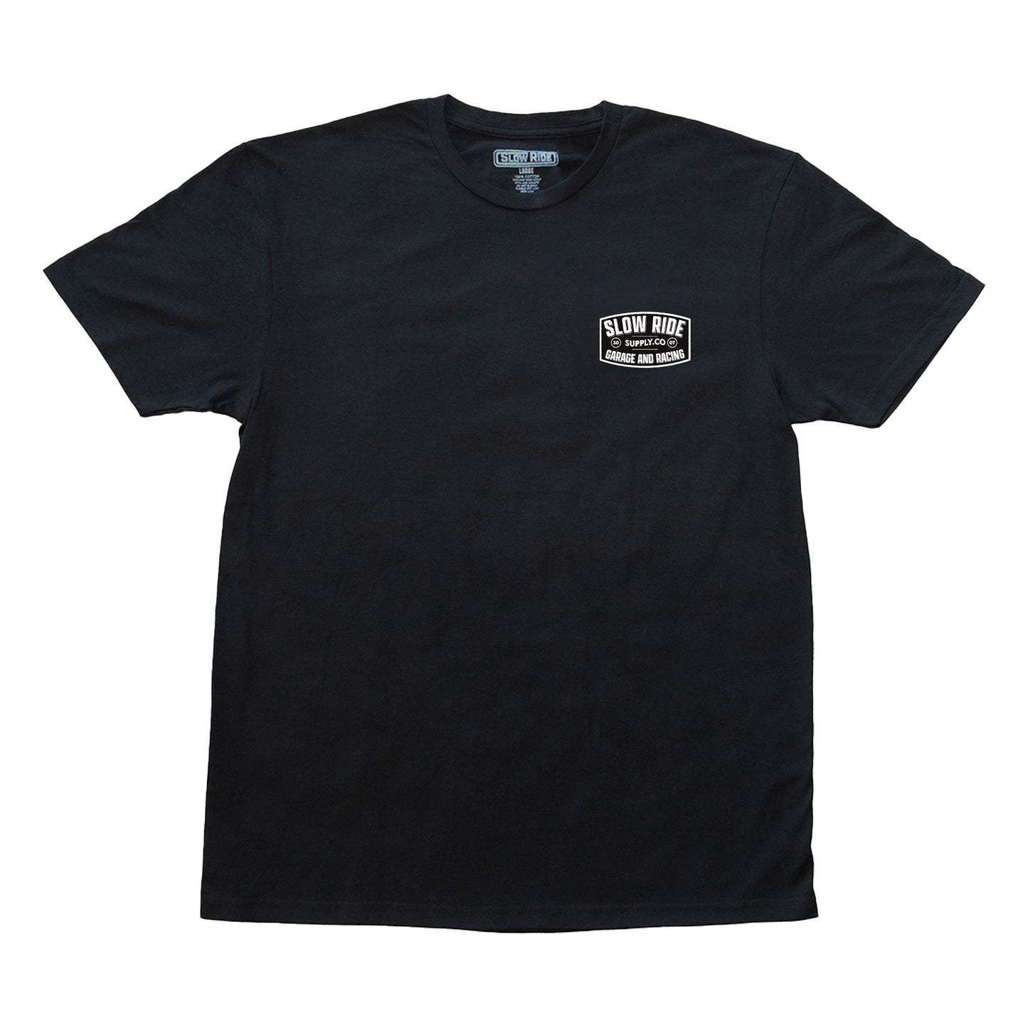 Garage and Racing Tee (Black) - Slow Ride