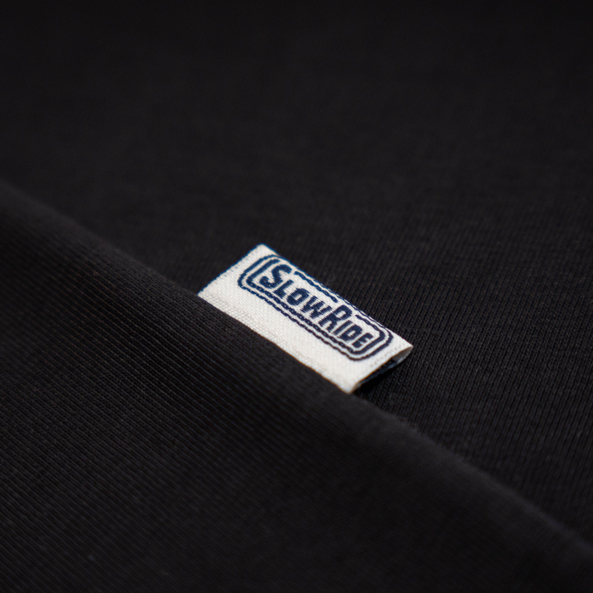 Race Flag Heavyweight Tee (Black) - Slow Ride