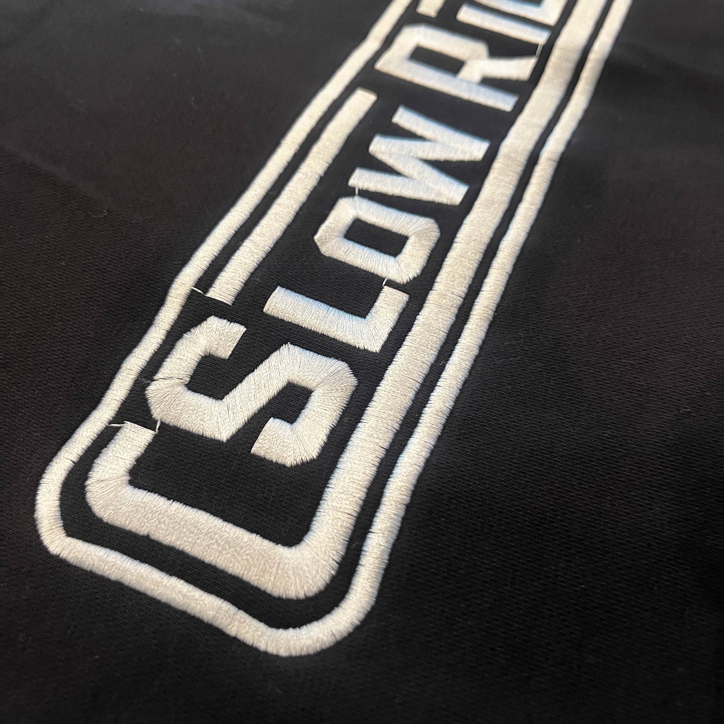Radio Embroidered Hoodie (Black) - Slow Ride