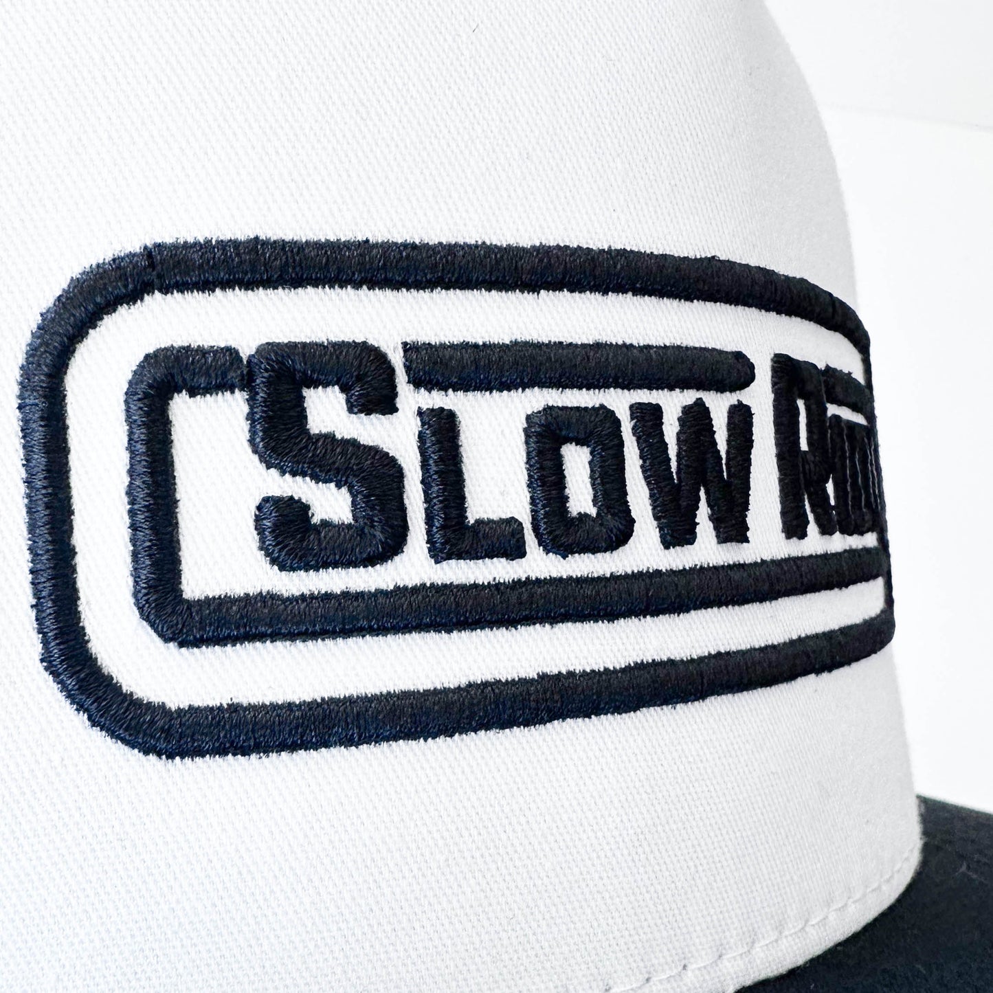Radio Trucker Hat (White/Black) - Slow Ride