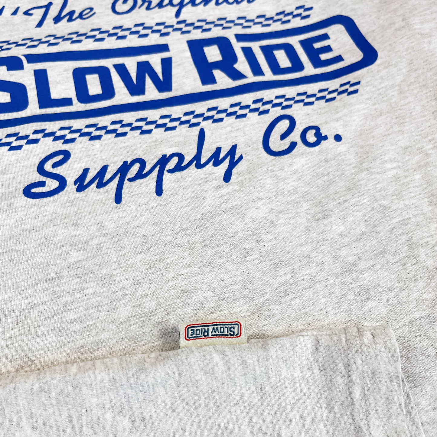 USA Made L/S Tee Grey - Slow Ride