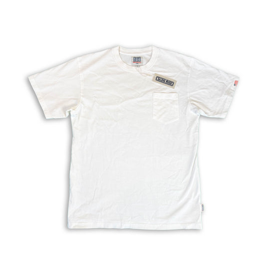 USA Made Pocket Tee White - Slow Ride